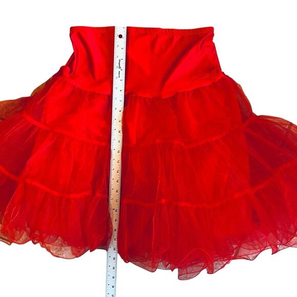 Grace Karin Women’s XL NWT Red Petticoat Crinoline Tutu Underskirt Tea Length - Picture 12 of 12